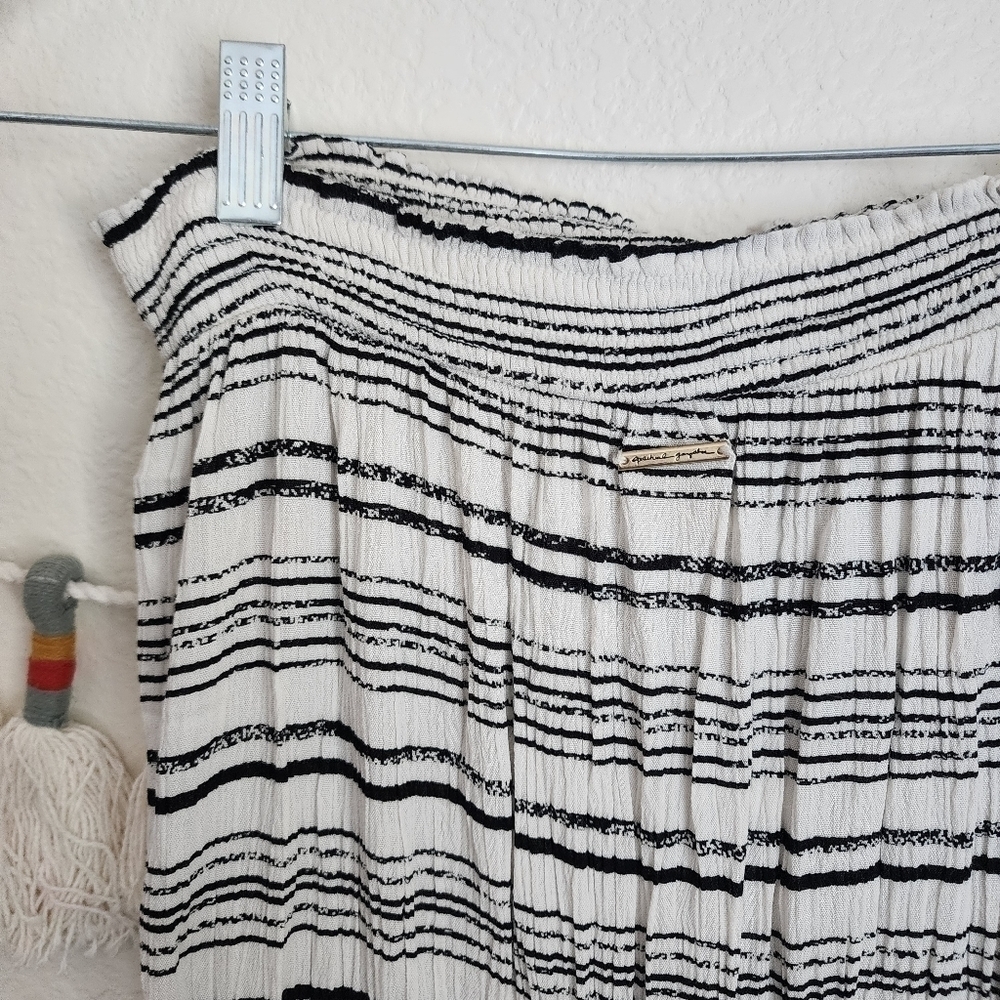 Spiritual Gangster Striped Gauzy Sleeveless Wide Leg Jumpsuit Beachy Baggy L - Picture 5 of 10